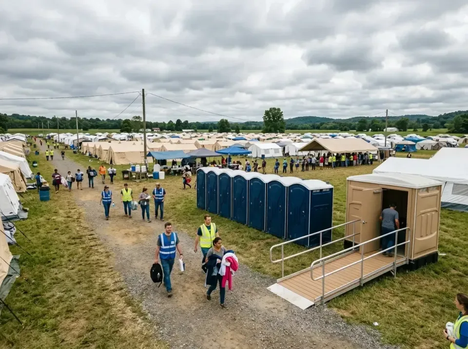 disaster-relief-camp-restrooms-010 — frequently asked questions, Dumpster & Portable Bathrooms Rental in Rainbow Lakes Estat…